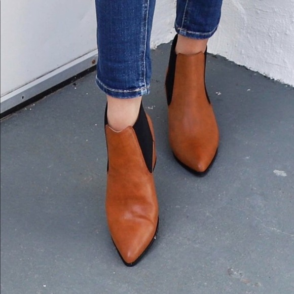 Brown Chelsea Ankle Booties - Picture 2 of 11